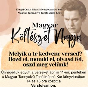 Versfolyam a magyar költészet napja alkalmából
