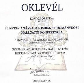 Büszkék vagyunk hallgatóink sikereire!